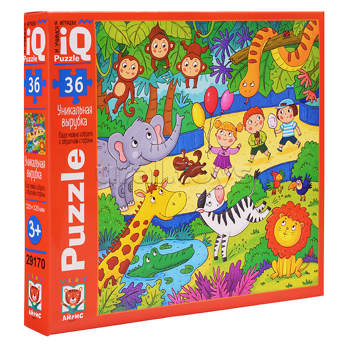 IQ Пазл 36 "Вот так зоопарк"