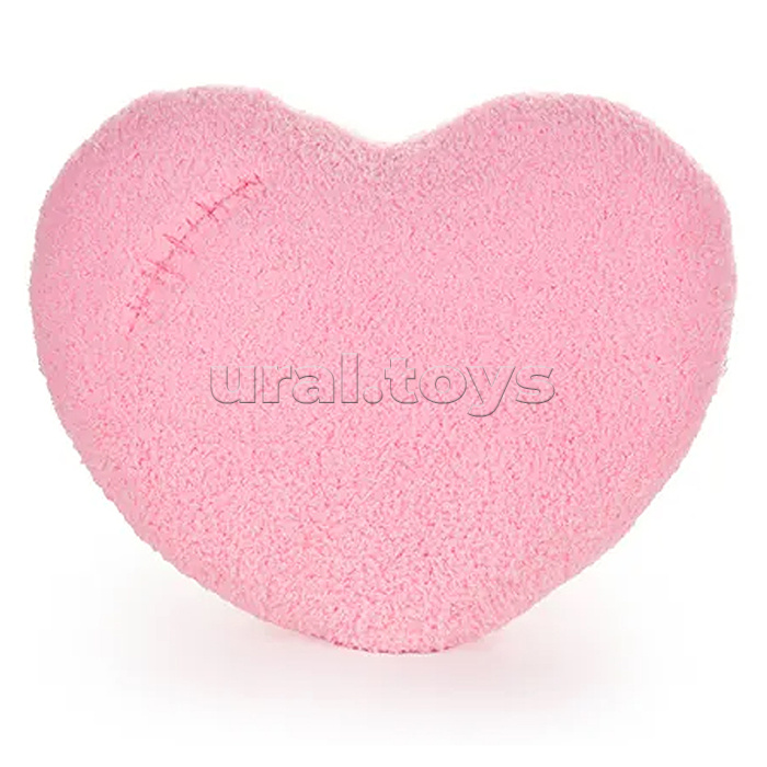 Подушка Сердце розовая (со шрамом) 30х23см