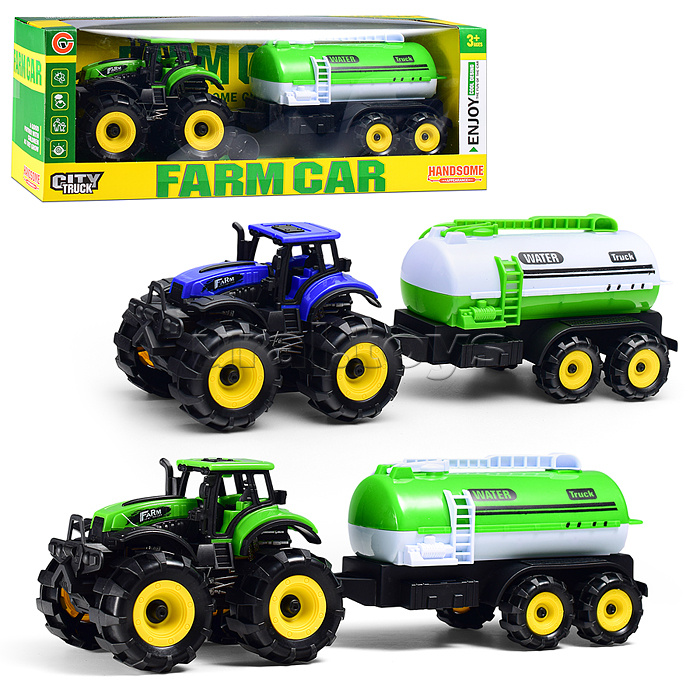 Трактор "Фермерский" с цистерной, в коробке
