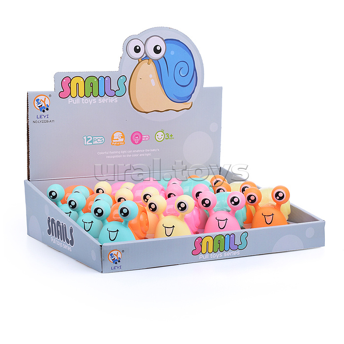 Заводная игрушка "Мистер улитка" с подсветкой, в коробке