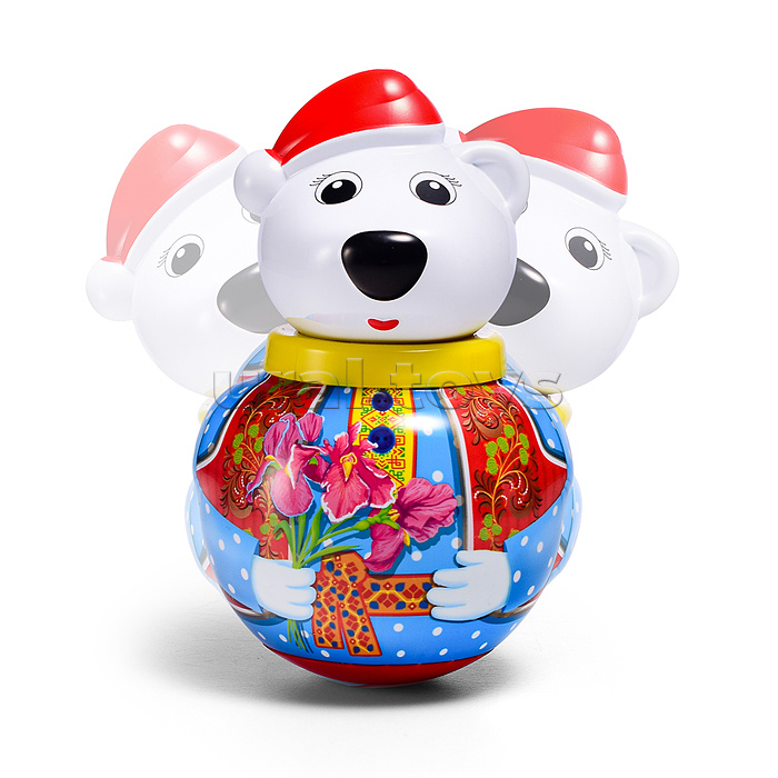 Неваляшка малая "Белый медведь Тема" в п/пакете