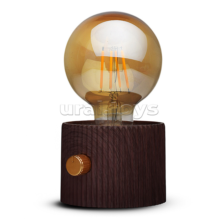 Светильник "Лампочка" (цвет светло-коричневый) в коробке