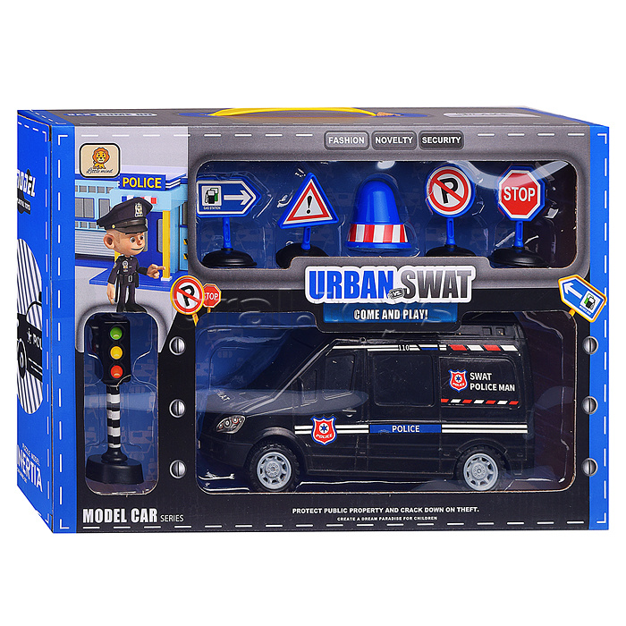 Набор с дорожными знаками "Спецназ" , в коробке