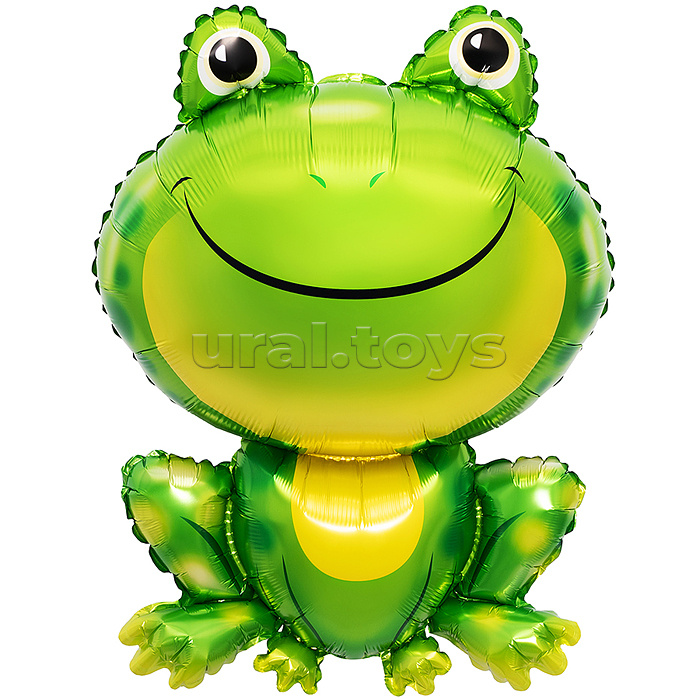 Шар (33''/84 см) Фигура, Лягушка, Зеленый, 1 шт. в уп.