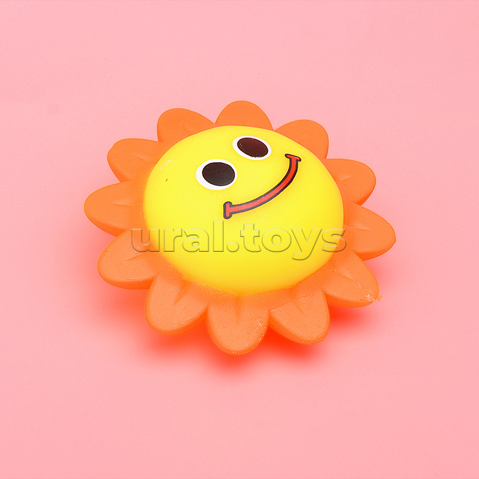 Игрушка -антистресс "Цветочек-смайлик"
