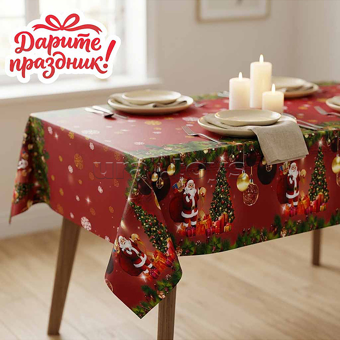 Скатерть "Новогодняя", 137*274см