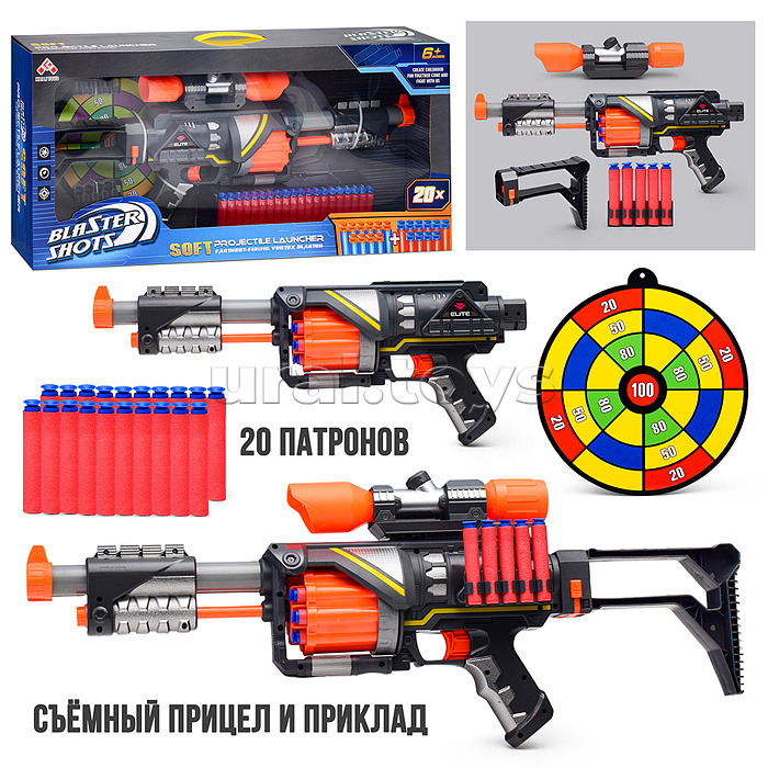 Автомат "Победитель" с мягкими полимерными пулями, в коробке Автомат "Победитель" с мягкими полимерными пулями, в коробке