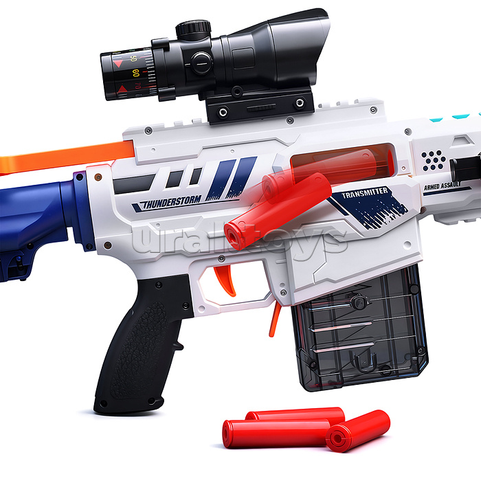 Бластер "Электро-Клык" с полимерными пулями, в коробке