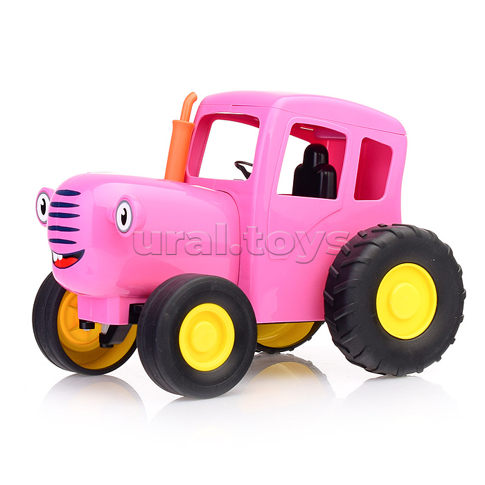 Модель р/у "Синий трактор" 20 см, звук, розовый, в коробке