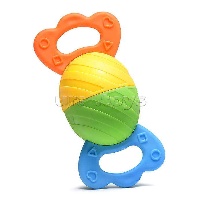 Набор погремушек "Оленёнок, конфетка, цыплёнок" в пакете