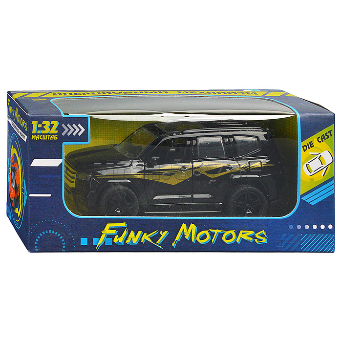 Чёрная инерционная машинка с люком die-cast, 1:32, открывающиеся двери Чёрная инерционная машинка с люком die-cast, 1:32, открывающиеся двери