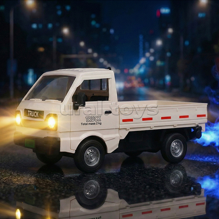 Машина "Пикап" 1:16, свет, звук, в коробке
