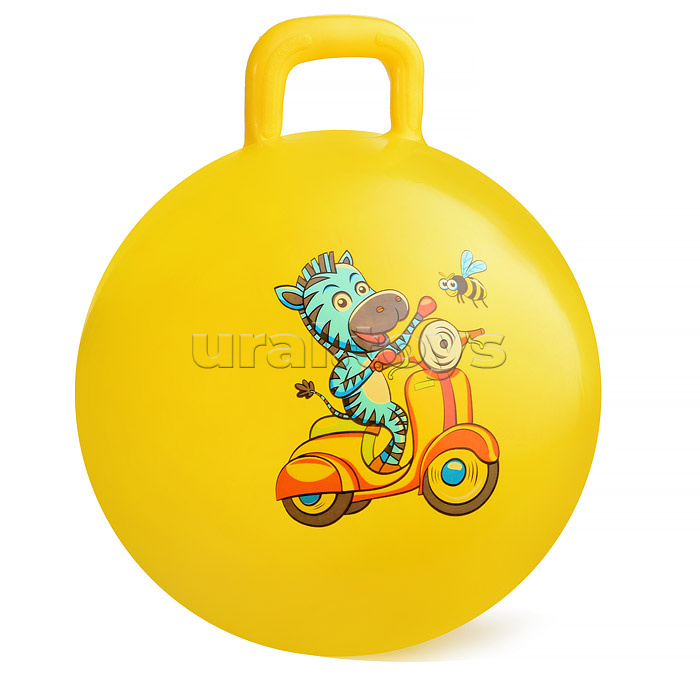 Мяч с ручкой 45см "Транспорт" (цвет в ассортименте)