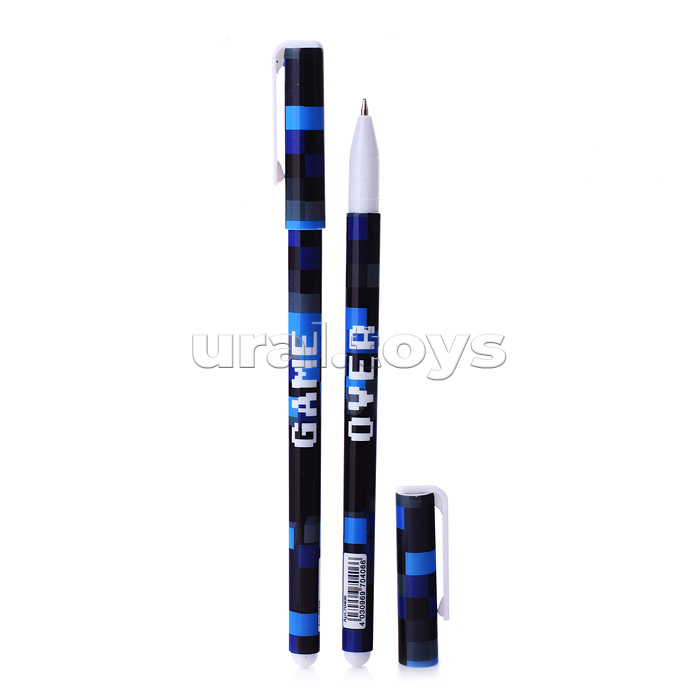 Ручка шариковая Game over, цвет чернил синий, 0.7мм, в друме