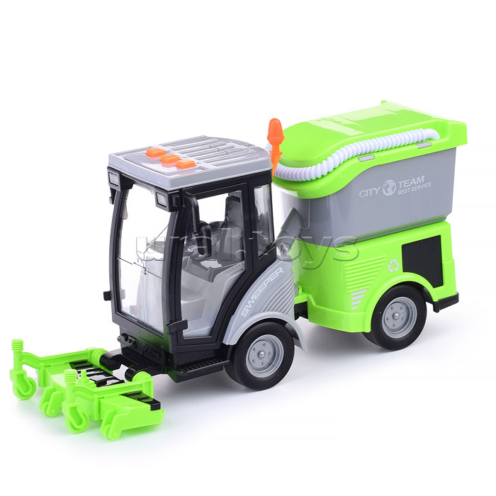 Машина "Спецтехника городская" 1:16 (свет, звук) в коробке (цвет салатовый)