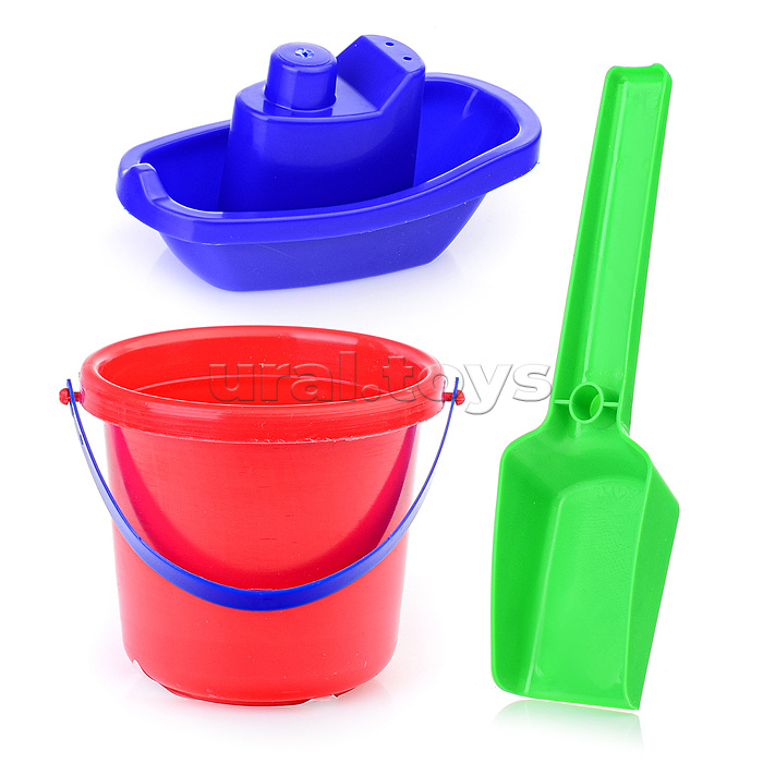 Набор с корабликом "Средний" (ведерко + совок)
