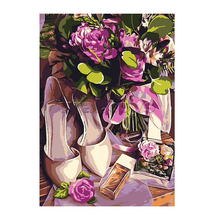 Картина по номерам на картоне 20*28,5 см "Свидание"