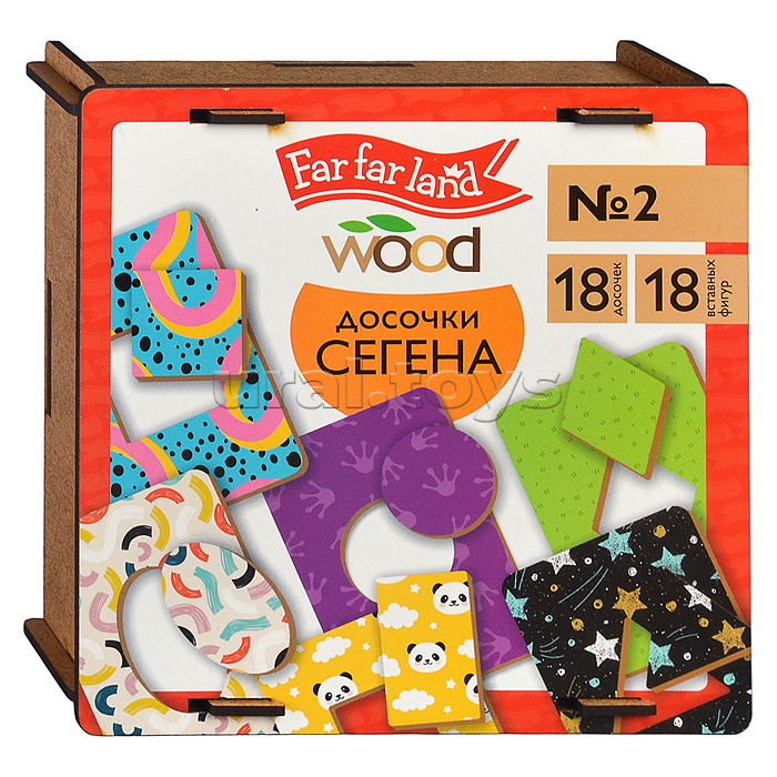 Лото "Досочки Сегена" № 2 (18 карт. 18 эл) Far far land Wood