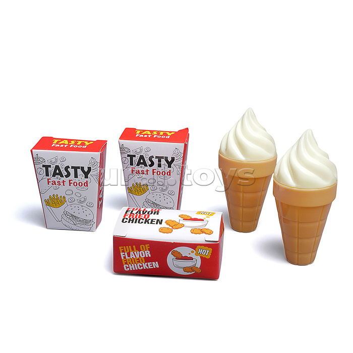 Набор Продукты "Быстрое питание" в коробке