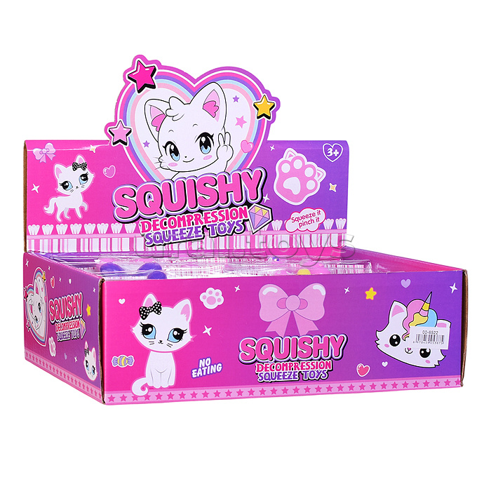 Игрушка-антистресс "Хрустально-прозрачный котик"