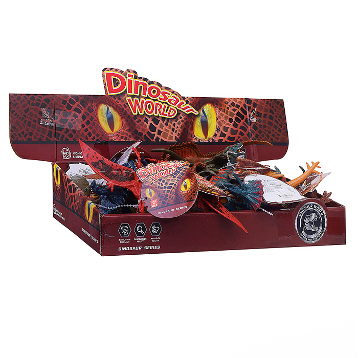 Набор животных "Мир динозавров" в коробке