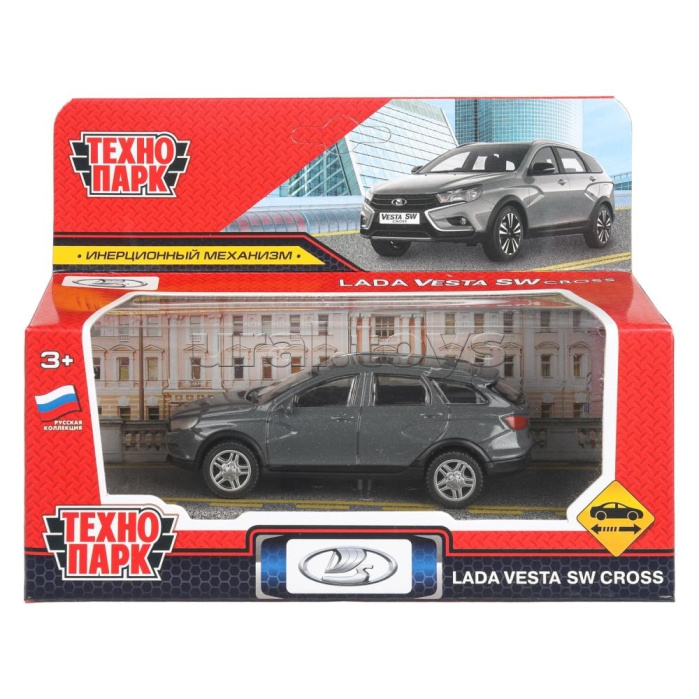 Машина металл Lada Vesta SW Crooss 10,5 см, (темно-серый) инерц, Машина металл Lada Vesta SW Crooss 10,5 см, (темно-серый) инерц,