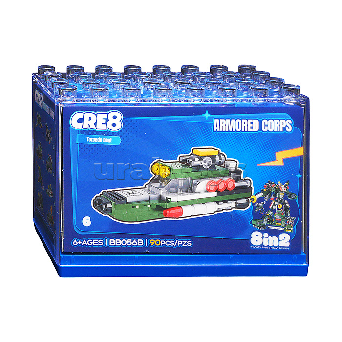 Конструктор "Боевой робот" 8 в 1 в коробке