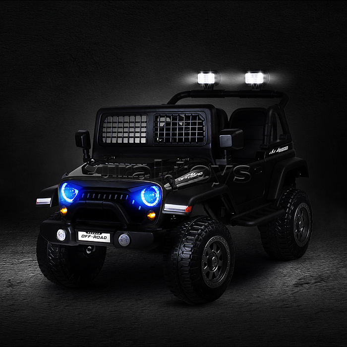 Электромобиль детский "Городской внедорожник" (цвет черный)