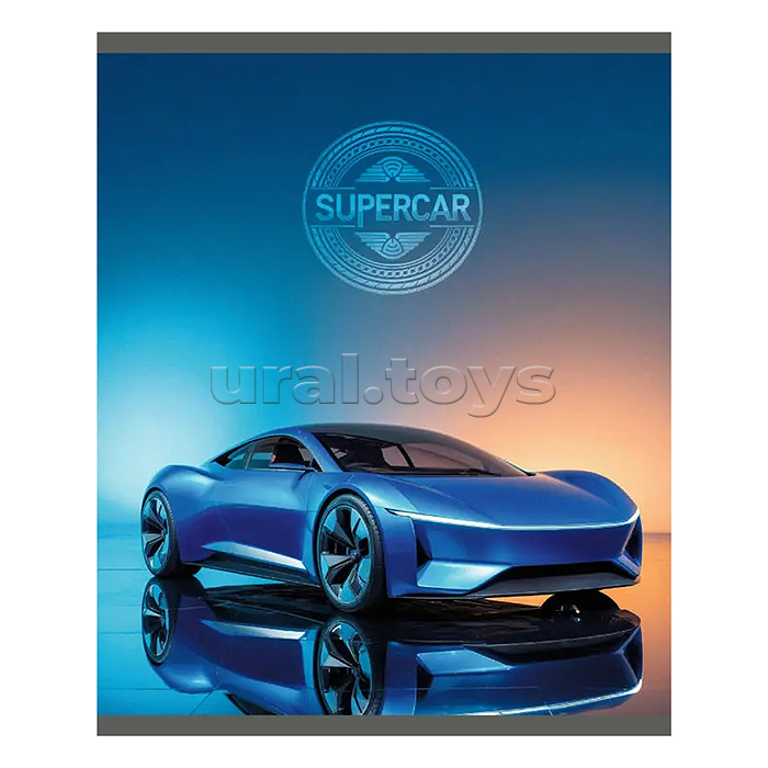 Тетрадь 48л. клетка "SuperCar" А5 скрепка