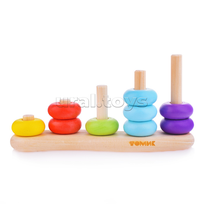 Сортер "Цветные колечки" (16 деталей)