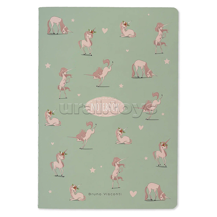Тетрадь 40 л. клетка "UNicorn. Розовые сны"