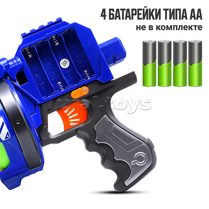 Автомат "Сражение" с мягкими шариками, в коробке