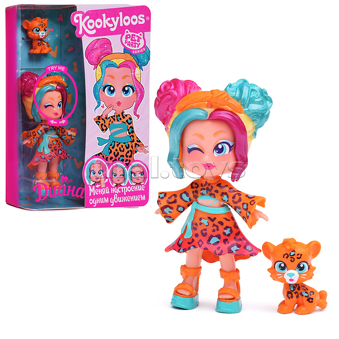Игровой набор кукла Pets Party. Кукла Diana и питомец