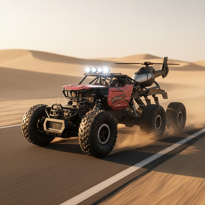 Машина "Джип" р/у, 27 MHz, с аккум., USB, в коробке