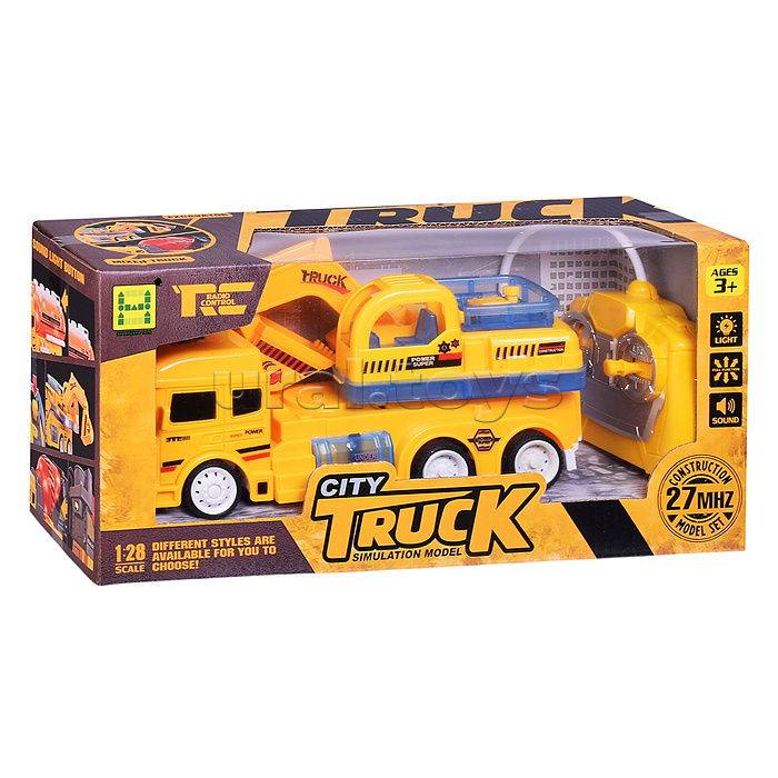 Машина "Манипулятор с ковшом" р/у, 27 MHz, в коробке