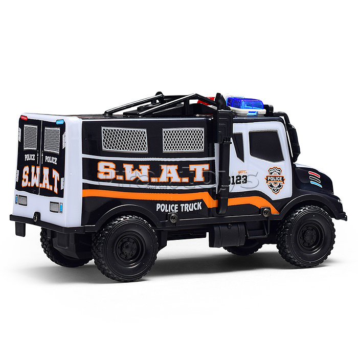 Машина "Перевозчик" 1:18, свет, звук, в коробке