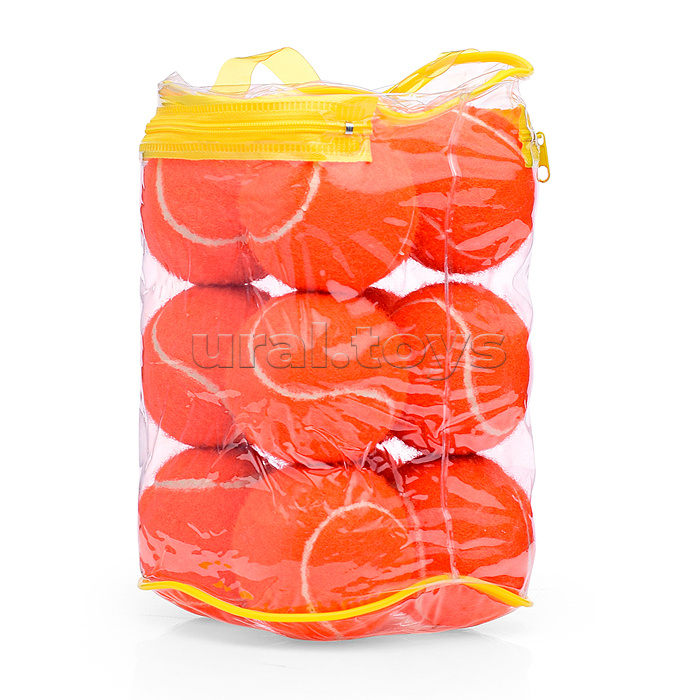 Набор мячей для большого тенниса (12 шт.) в сумке