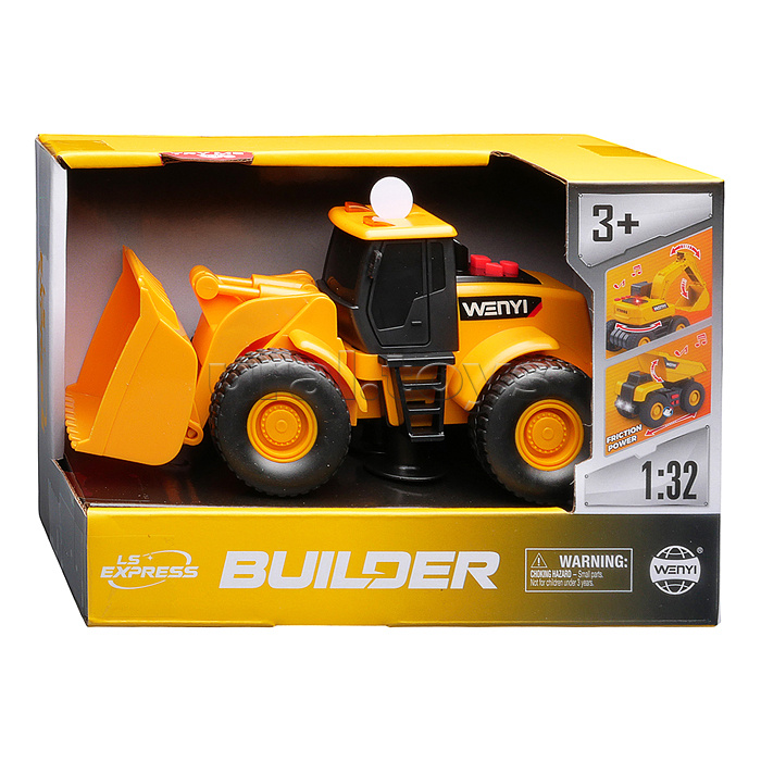 Машина "Трактор" 1:32 (свет, звук) в коробке