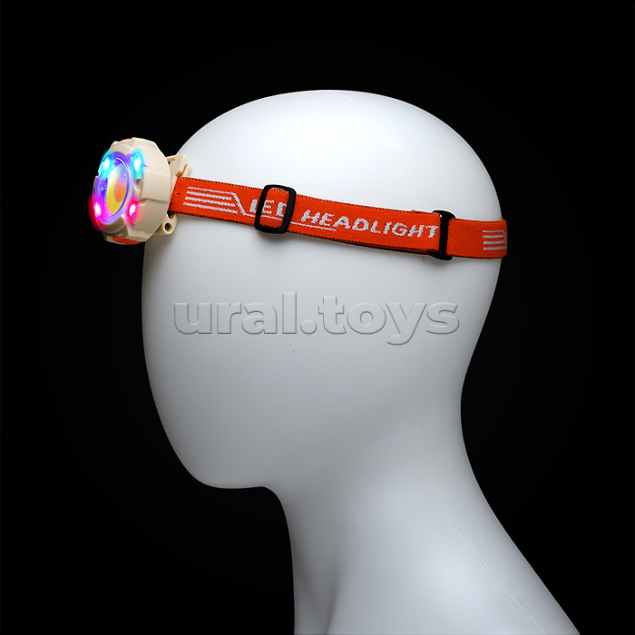 Фонарь налобный аккумуляторный, 800 мАч