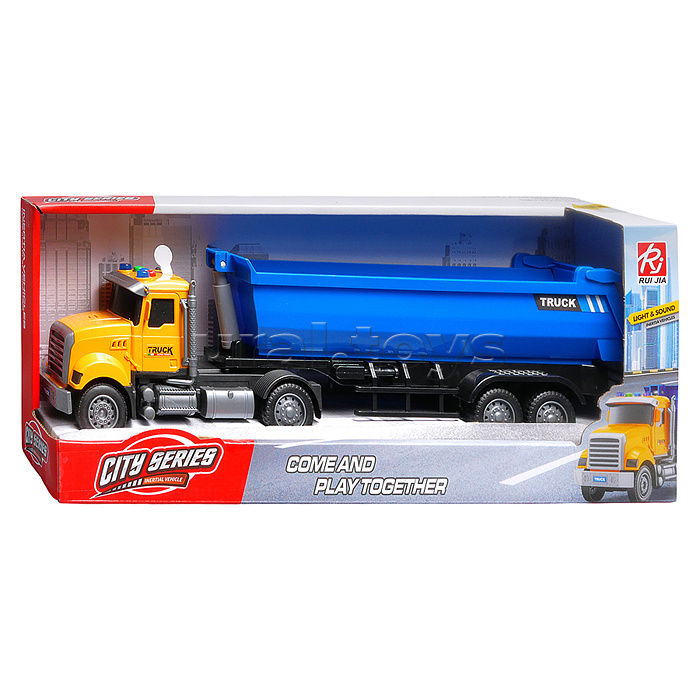 Машина "Самосвал" (свет, звук) в коробке