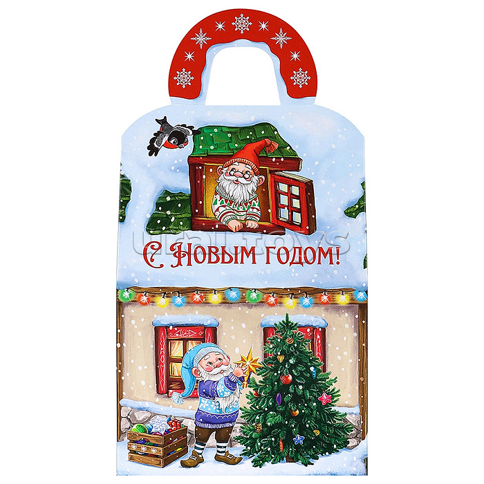 Коробка для конфет Домик "В гостях у Гномиков" (1000 гр) Коробка для конфет Домик "В гостях у Гномиков" (1000 гр)