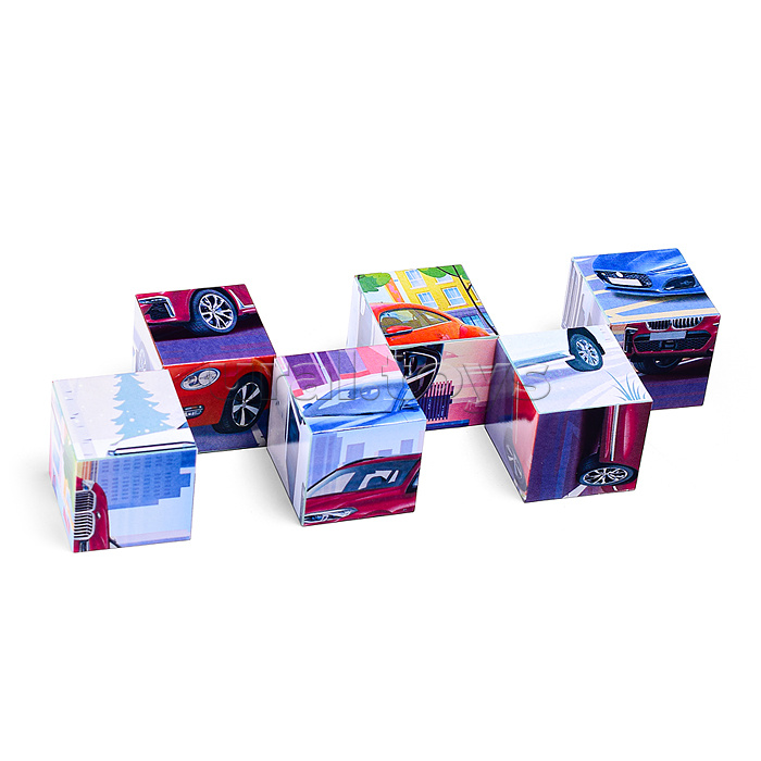 Кубики в картинках 20 Модели автомобилей ( из 6-ти штук)