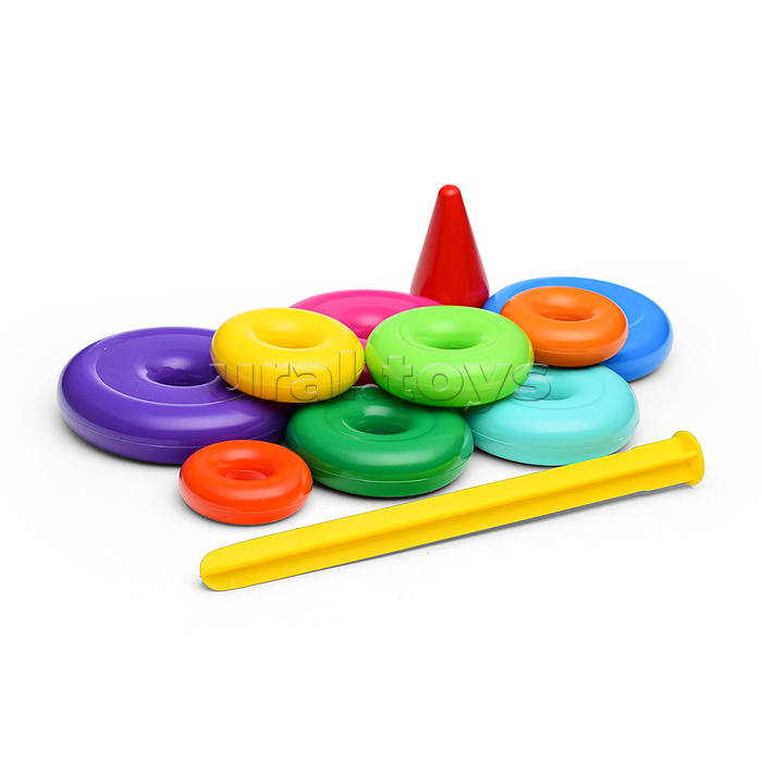 Пирамида "Классика" 30см. 11 деталей (в сетке)