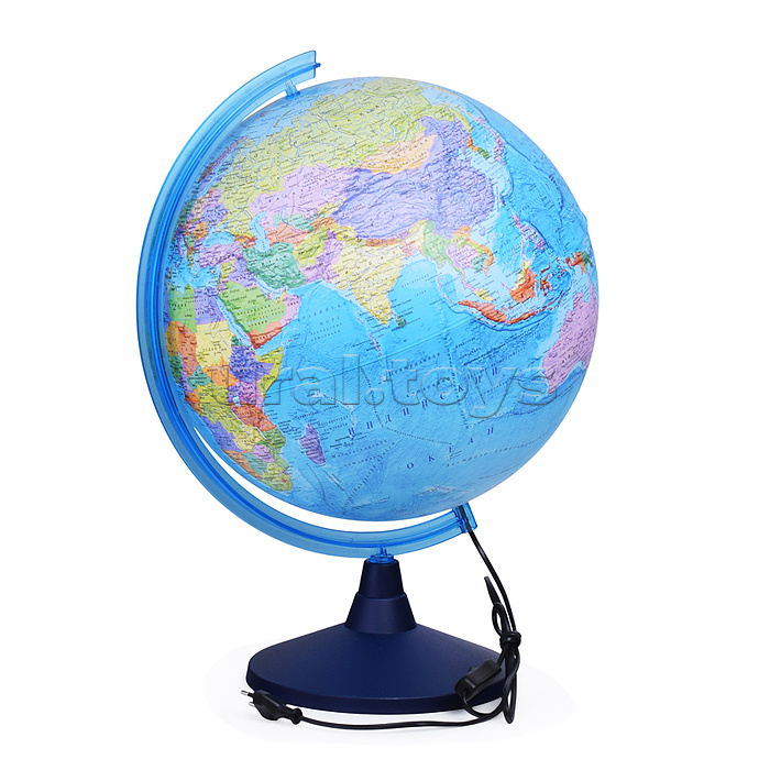 Глобус Земли политический 400 мм с подсветкой Классик Евро