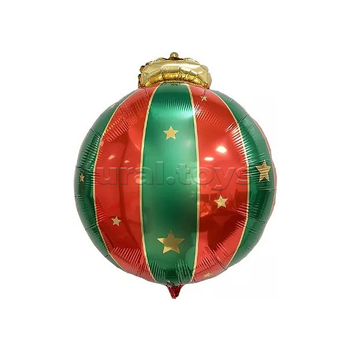 Шар (26''/66 см) Фигура, Новогодний шар, Красный/Зеленый, 1 шт. в уп. Шар (26''/66 см) Фигура, Новогодний шар, Красный/Зеленый, 1 шт. в уп.