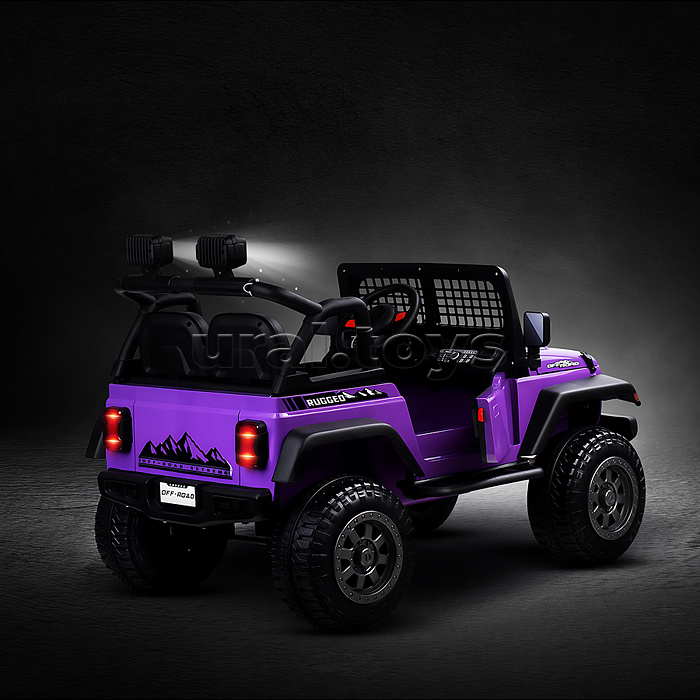Электромобиль детский "Городской внедорожник" (цвет фиолетовый)