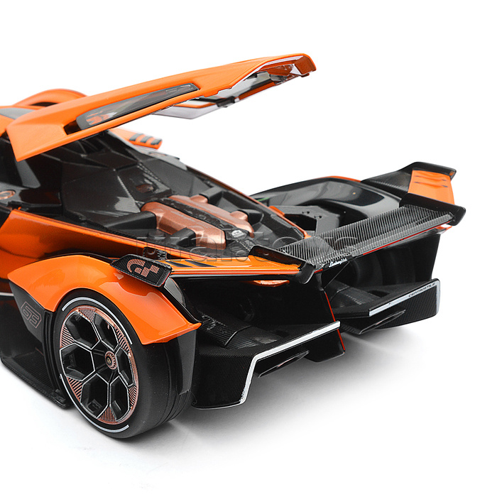 Машинка die-cast Lamborghini V12 Vision Gran Turismo, 1:18, оранжевая,