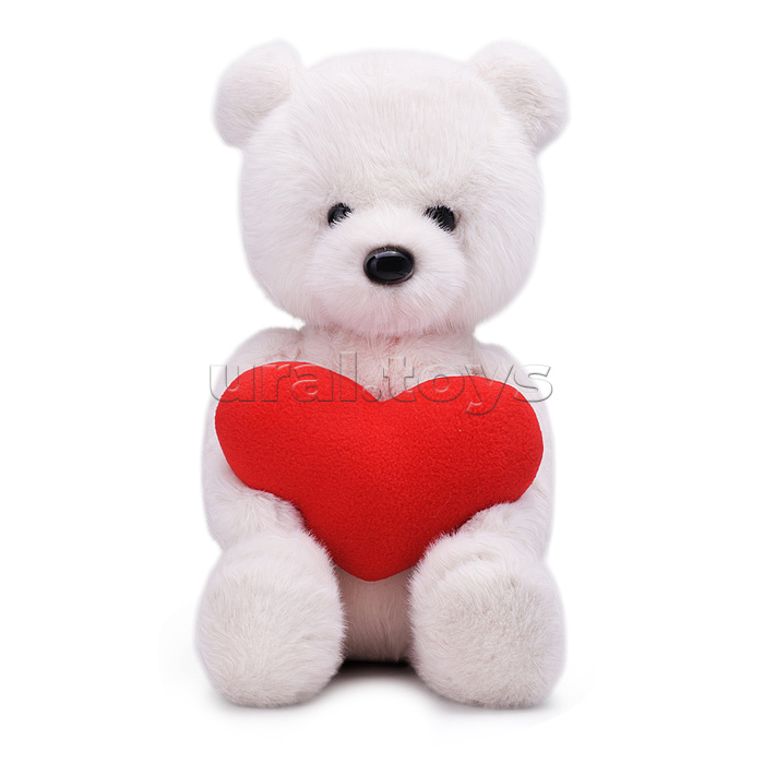 Медвежонок Тёпа белый Влюблённое сердце 33