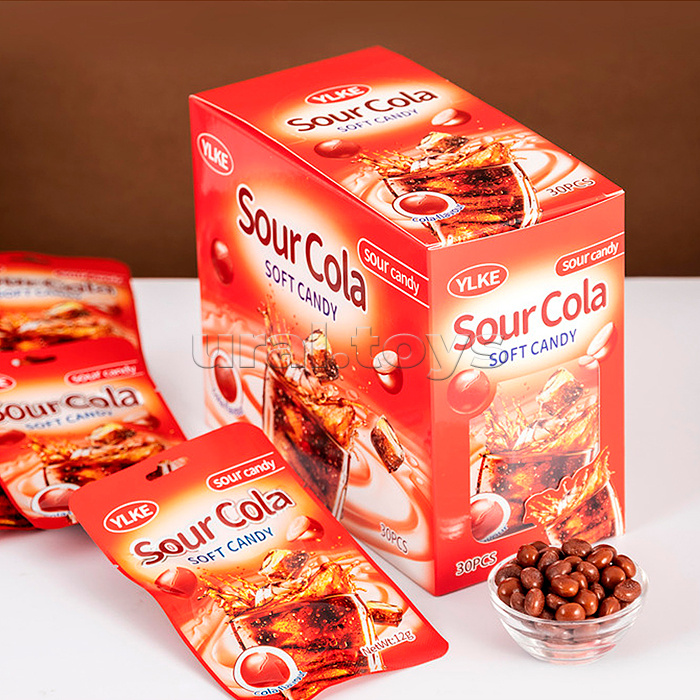 Леденцы кислые мягкие Cola Soft Candy 12 г, в пластиковом пакете с подвесом, кола Леденцы кислые мягкие Cola Soft Candy 12 г, в пластиковом пакете с подвесом, кола