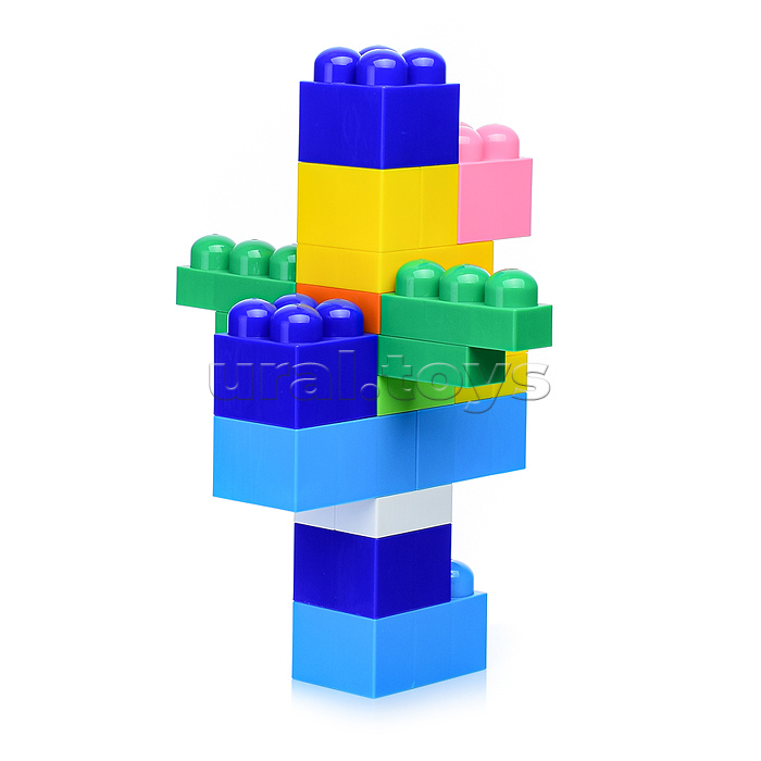 Конструктор "Великан" (74 элемента) (в контейнере)